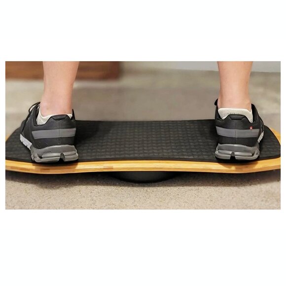 UPLIFT Bamboo Motion X Balance Board Rocker Wood Minimalist Kids Toy - Picture 3 of 7